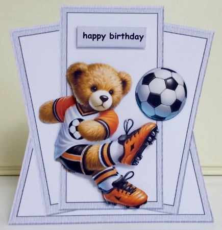 Shaped TopperBirthday Boy   Football by Pam Stubley