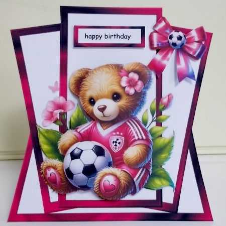 Shaped Topper Football Girl´s Birthday by Pam Stubley