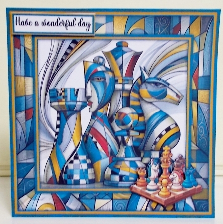 Chess Pieces - Mini Kit 6x6 by Pam Stubley
