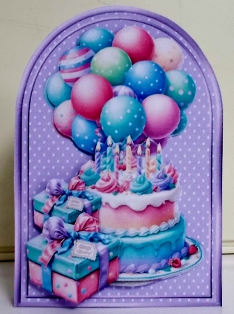 Arch Topper Festive Birthday by Pam Stubley
