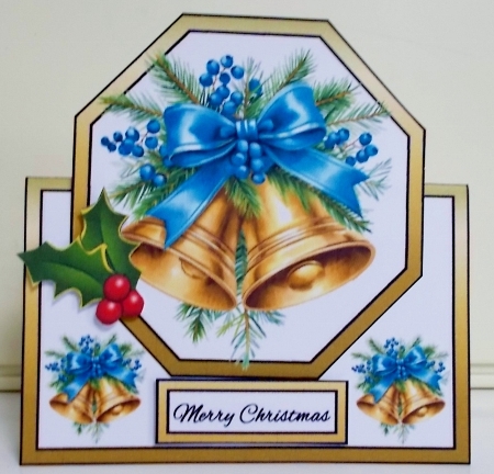 Octagon tent Festive bells by Pam Stubley