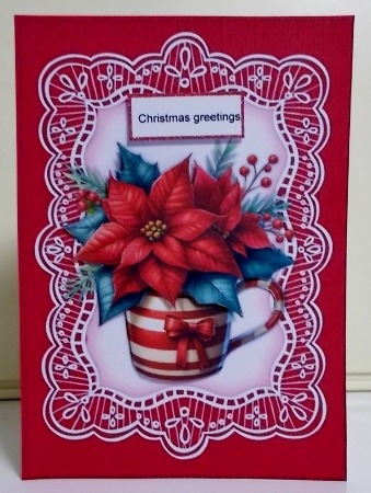 Christmas Poinsettia´s   A5 Mini Kit by Pam Stubley