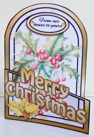 Cutaway Holly & berries by Pam Stubley
