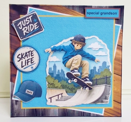 Birthday Boy Skate Board  Mini Kit by Pam Stubley