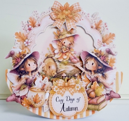 Fairy Pumpkin Spice 3 Rocker by Pam Stubley