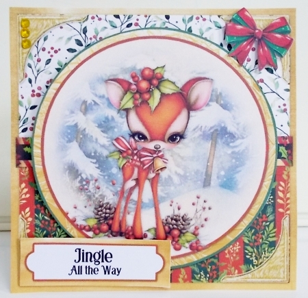 Woodland Christmas 1 6x6 by Pam Stubley