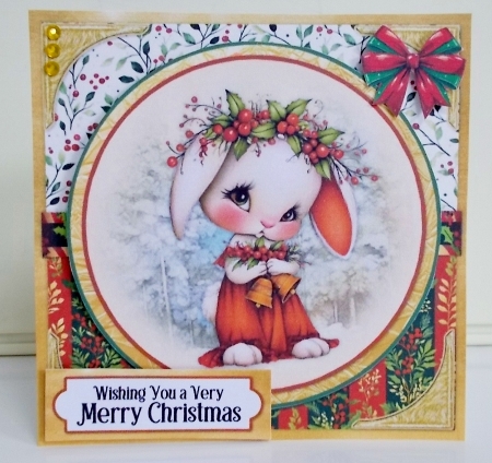 Woodland Christmas 2 6x6 by Pam Stubley