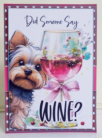 5x7 ~ Did Someone Say Wine by Pam Stubley