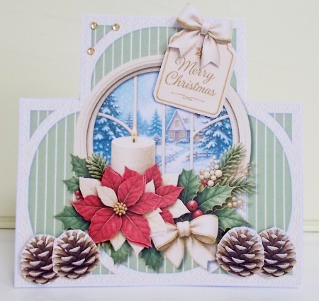 Shaped Christmas  Winter Window Topper Mini Kit by Pam Stubley
