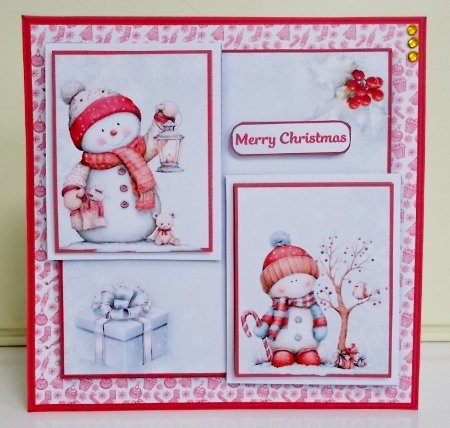 Happy Snowmen - Layered Card Mini Kit by Pam Stubley