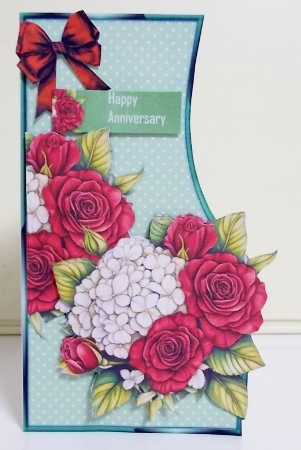 Shaped Card Anniversary Roses Mini Kit by Pam Stubley