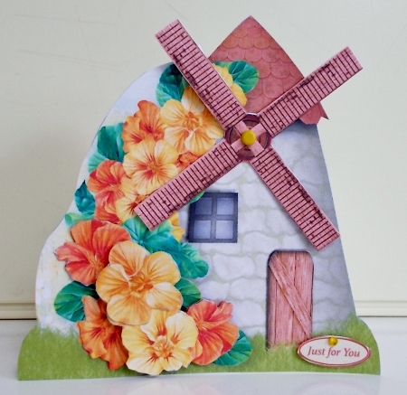 Nasturtiums - Windmill Card Mini Kit by Pam Stubley