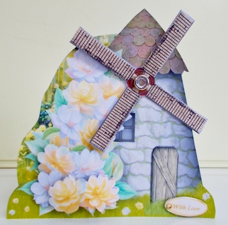 Yellow and White Flowers - Windmill Card Mini Kit by Pam Stubley