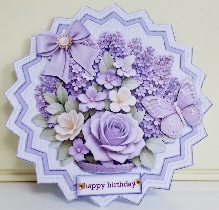 Shaped TopperLavender Flowers Mini Kit by Pam Stubley