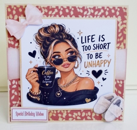 Life Is Too Short To Be Unhappy - 7x7 Mini Kit by Pam Stubley