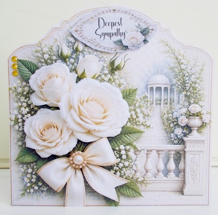 Deepest Sympathy 7 x 7 Card by Pam Stubley