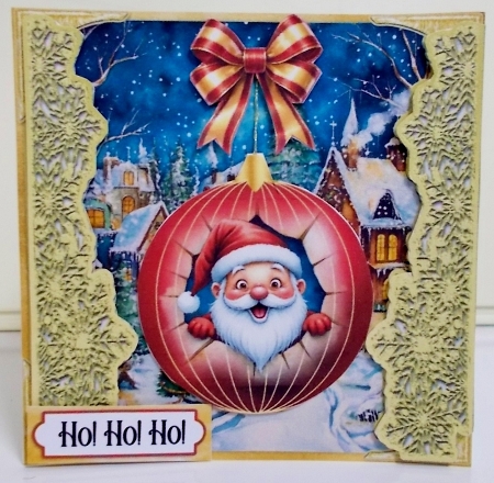 Peeking Cute Christmas 1 6x6 by Pam Stubley