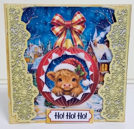Peeking Cute Christmas 3 6x6 by Pam Stubley