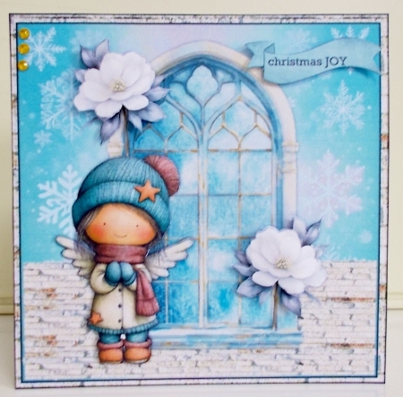 Christmas Cute   Angel  Mini  Kit by Pam Stubley