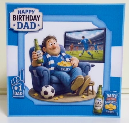 Dad Is Watching The Match - 7x7 Mini Kit  by Pam Stubley