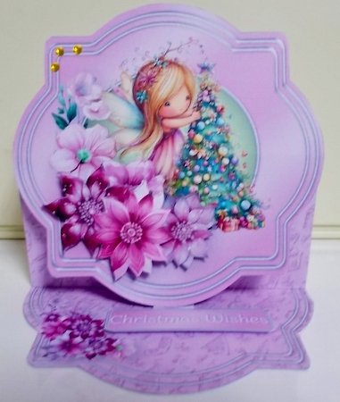 Decorating the Tree - Shaped Easel Card Mini Kit by Pam Stubley