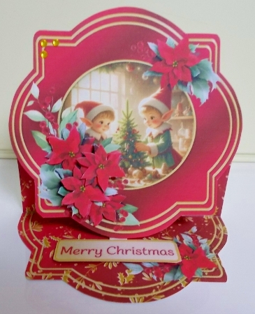 Little Elves - Shaped Easel Card Mini Kit by Pam Stubley