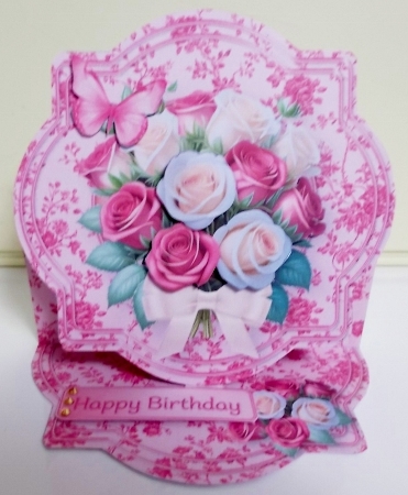 Pink Roses - Shaped Easel Card Mini Kit Featured Gallery Photo