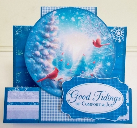 Good Tidings Over The Top Christmas Stepper Card by Pam Stubley