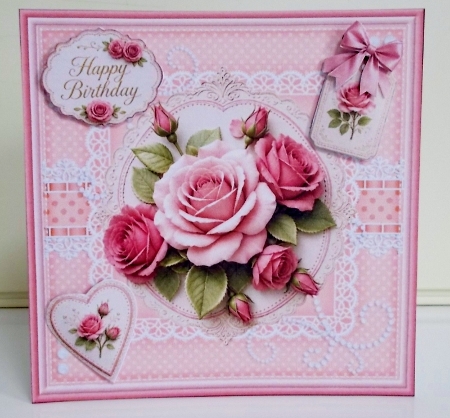 Romantic Roses Mini Kit 7x7 by Pam Stubley