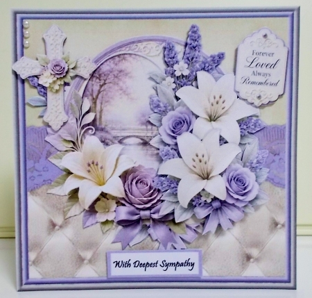 Sympathy Lilies and Cross Mini Kit by Pam Stubley