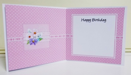 A Touch of Elegance Flowers, Pearls and Lace square landscape insert by Pam Stubley