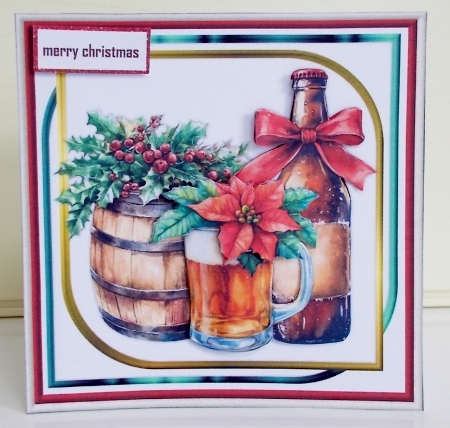 Male Christmas Card Mini Kit by Pam Stubley