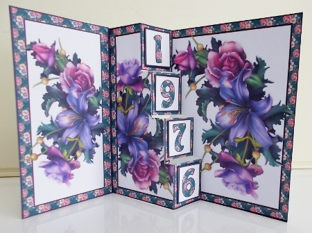 Birthday numbers 4 step pop-out by Pam Stubley