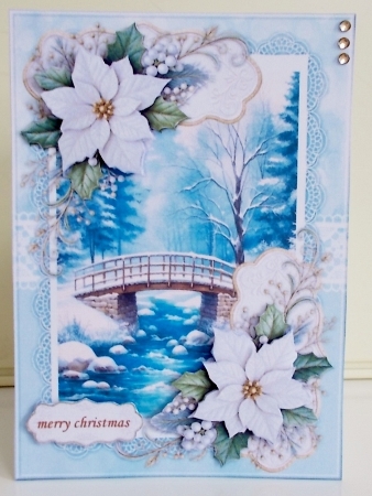 A5   Snowy  Bridge  Mini Kit by Pam Stubley