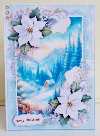 A5   Snowy  Cabin Mini Kit by Pam Stubley