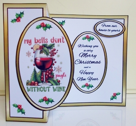 FBG My bells dont jingle without wine by Pam Stubley