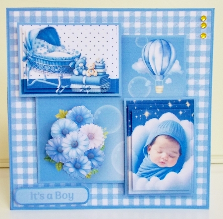 Baby Boy - Stacked Layers Card Mini Kit by Pam Stubley