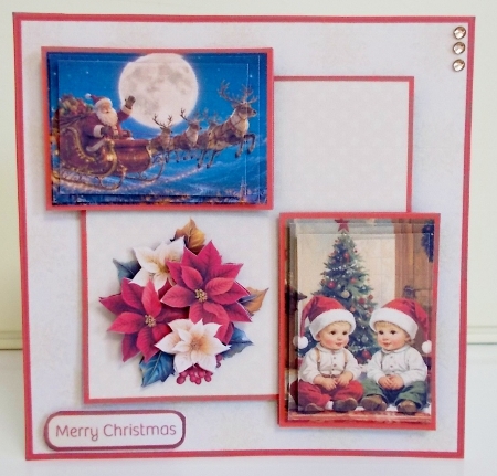 Waiting for Santa - Stacked Layers Card Mini Kit by Pam Stubley
