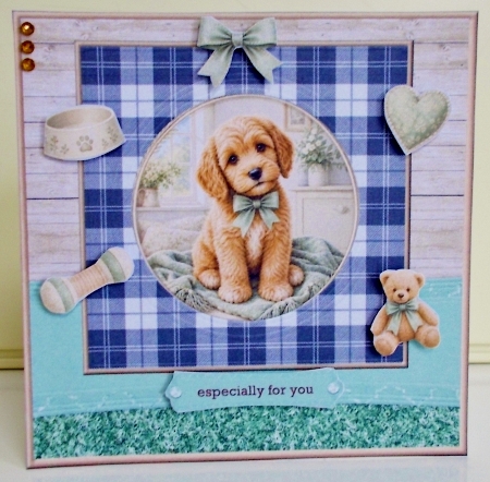 Cute Puppy  Mini Kit 7x7 by Pam Stubley