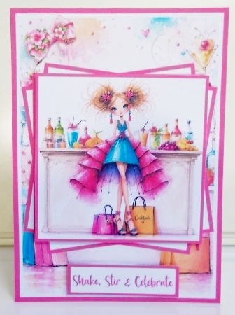 Shopping & Cocktails Mini Kit 5x7 (3) by Pam Stubley
