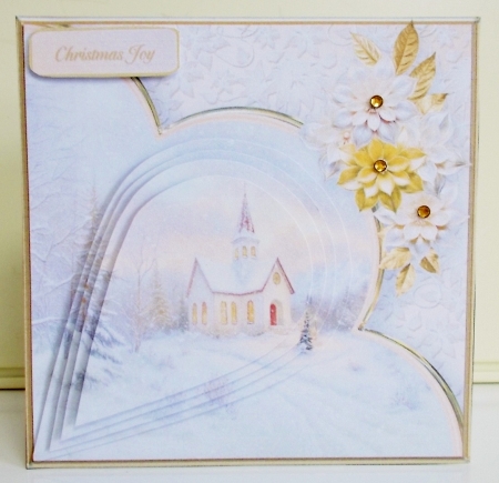 Christmas Church - Teardrop Pyramid Card Mini Kit by Pam Stubley