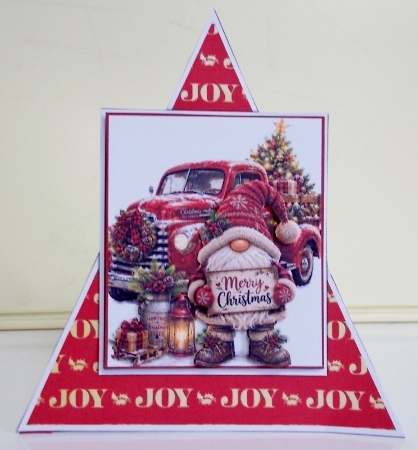Gnome Santa Shaped Card by Pam Stubley