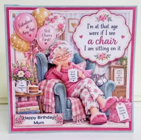 Sitting in a chair 6x6 by Pam Stubley