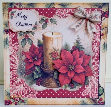 Vintage Christmas Candle 7x7  Mini Kit by Pam Stubley