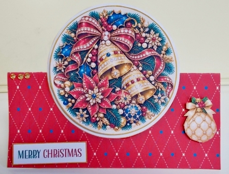 Christmas Bells Quick Tent Card Ki-2 by Pam Stubley