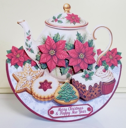7x7 CHRISTMAS TEAPOT - rocker by Pam Stubley