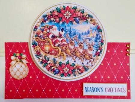 Christmas Santa Claus Tent Card Kit-12 by Pam Stubley
