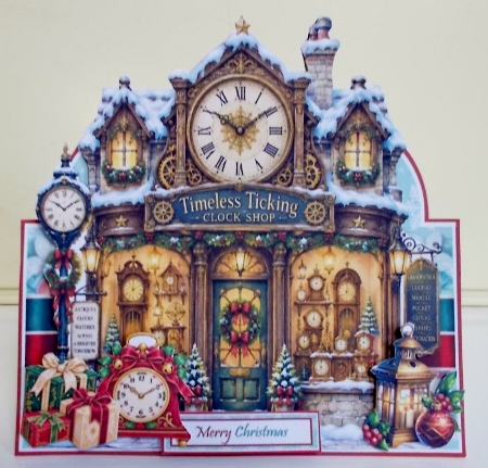 Christmas Clock Shop Tent Card Mini Kit by Pam Stubley