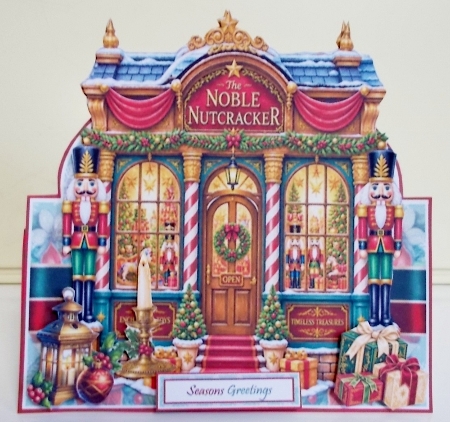 Nutcracker Christmas Shop Tent Card Mini Kit by Pam Stubley