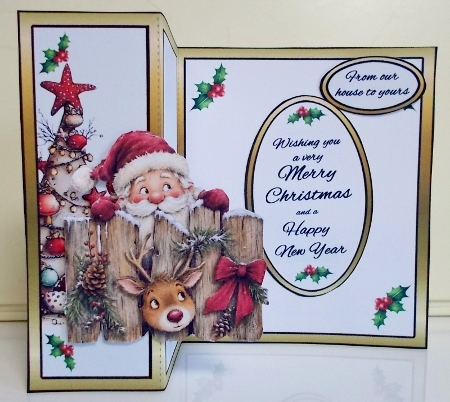 FBG Over the fence Santa by Pam Stubley